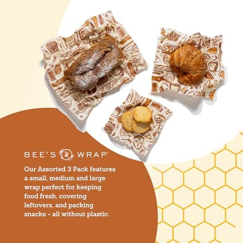 Bee's Wrap Beeswax Food Wraps, 3 Pack Assorted - Bakery Lane - Image 5