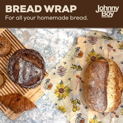 2 Pack - XL 19" x 19" - 5 Sq Ft - Beeswax Bread Wraps, Total 5 Sq Ft Coverage, Eco-Friendly Alternative to Plastic Wrap for Bread Storage, Bowls & Food Storage (Classic) - Image 3