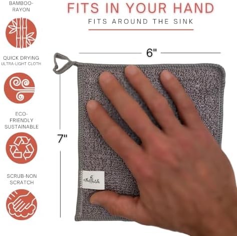Whiffkitch Scrubbing Dishcloths 2ply Mesh Scrub Reusable Dishrag 6pk 6x7in - Image 6