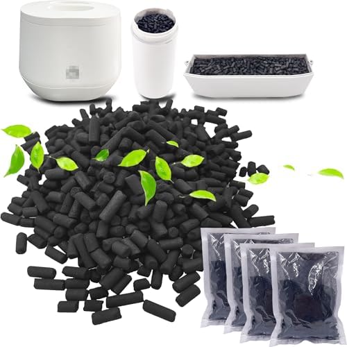 4 Pack Odor Absorbing Carbon Filter Refills for Lomi Smart Waste Composter by PurifyLogix