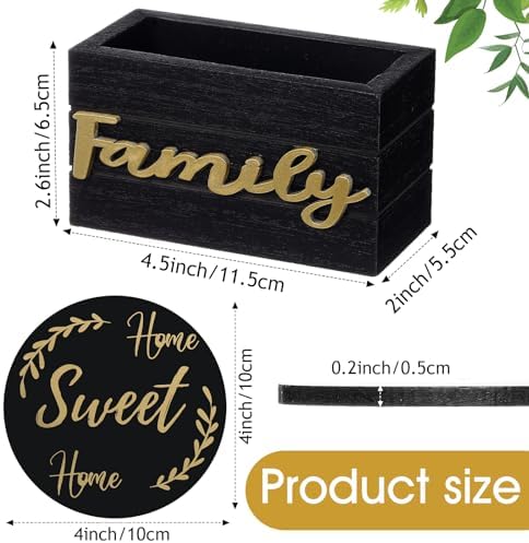 Queekay House Warming Gifts New Home Farmhouse Coasters Set of 6, Gold - Image 2
