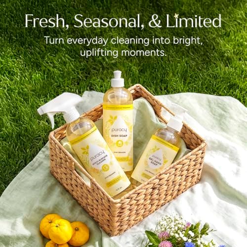 Puracy All Purpose Cleaner Spray – Plant-Powered Multi-Surface Cleaner - Surface Cleaner Solution As Seen on TikTok (Limited Edition Yuzu Blossom, 16 fl oz, 3 Pack) - Image 7