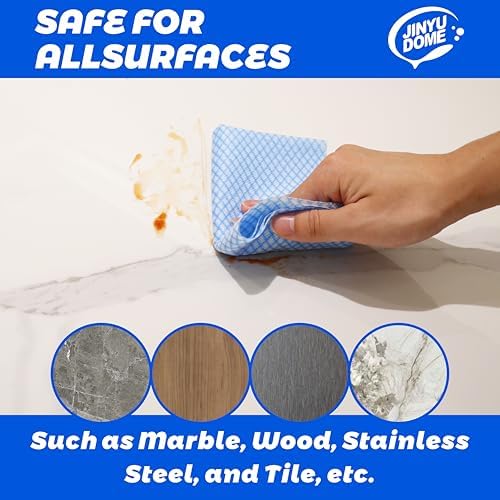 Reusable J Cloths, Disposable Kitchen Cleaning Cloths Dish Towels Dish Cloth Reusable Cloths for Kitchen, Bathroom, Household Cleaning (Blue & Green 100 Pack) - Image 4