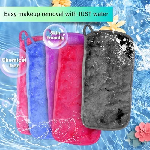 Nugilla Makeup Remover Cloth, 13x7 Inch Reusable Makeup Remover Towels, Microfiber Fast Drying Facial Washcloth, Soft Face Towels for Washing Face - Image 6