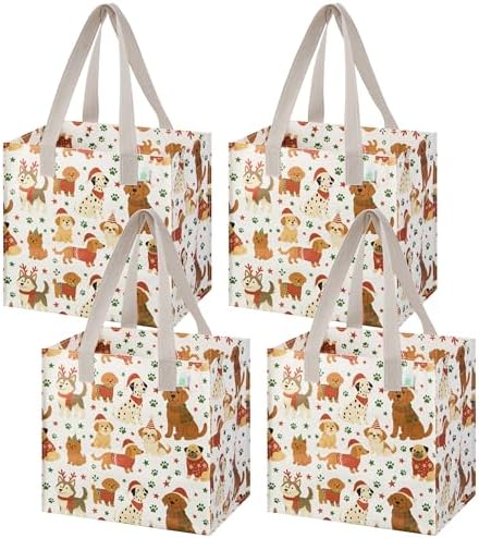 VENO 4 Pack Large Grocery Bag Reusable Shopping Bags with Hard Bottom by Veno