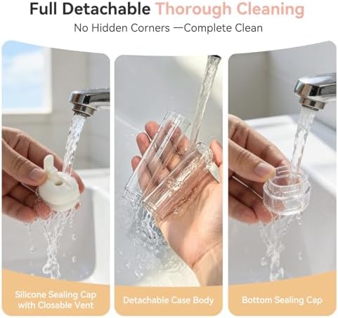 MOPMS Toothbrush Travel Case 2PK, Leak-proof Clear Holder - Image 4