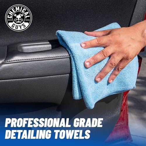 Chemical Guys, Workhorse Professional Microfiber Towels, Blue, 16 in, 6 Pk - Image 2