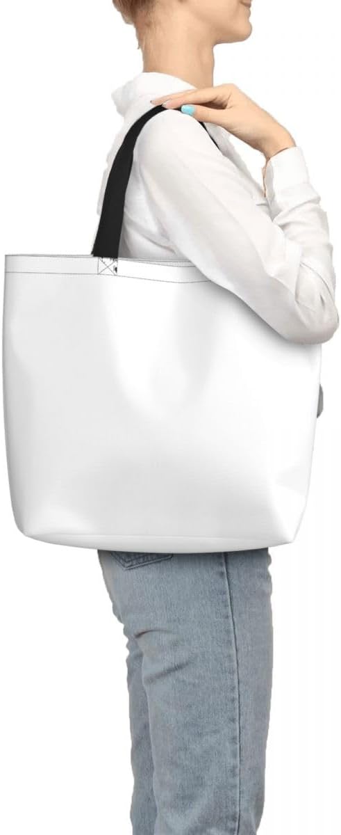 Custom Large Black Tote Bag With Pocket Extra Large Reusable Grocery Bags