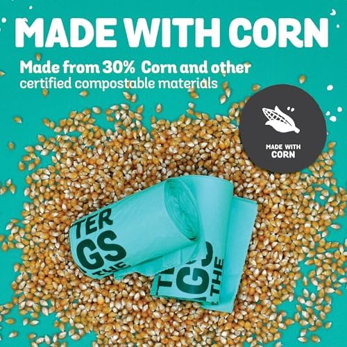 MyEcoWorld® Compostable Kitchen Waste Bags - 96 Count - 100% Certified Compostable - 13 Gallon - Super Strong - Leak Proof - Unscented - Easy to Open - Image 2