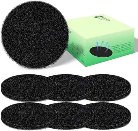 7.3inch Charcoal Filters for Kitchen Compost Bin Pail Replacement Filter by SPONDWILD