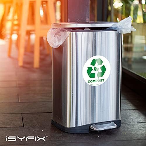 iSYFIX Compost Sticker for Trash Can Bins, 6 Pack, 5 inch - Image 5