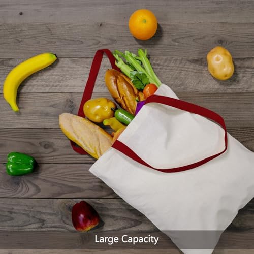 TOPDesign 24-Pack Economical 16"x15" Cotton Tote Bag, Lightweight Medium Reusable Grocery Shopping Cloth Bags, Suitable for DIY, Advertising, Promotion, Gift, Activity - Image 4