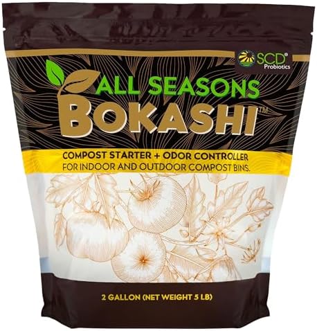 SCD Probiotics Bokashi Compost Starter, Accelerator, Odor Reducer - 5 lb by SCDProbiotics