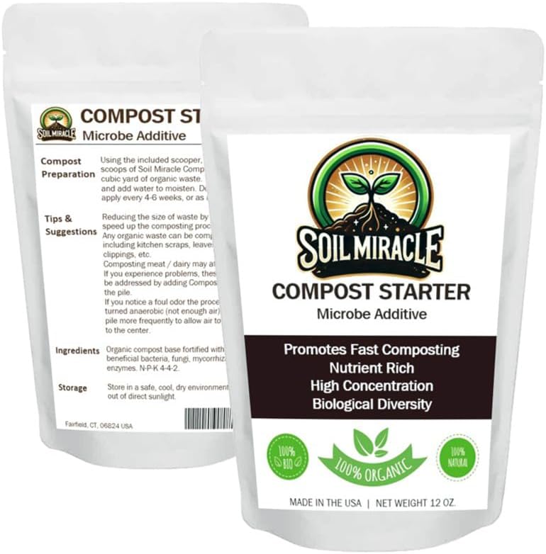 Compost Starter, Accelerator - All-Natural, Organic Formula for Fast, Healthy Composting | Boosts Decomposition of Yard Waste, Kitchen Scraps, and Garden Materials | Easy to Use by Unknown