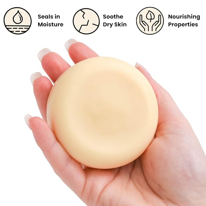 ECO ROOTS Eco Lotion Bar for Dry Skin – Natural Solid Moisturizer with Candelilla Wax & Coconut Scent, Travel-Friendly, Zero Waste, Long-Lasting Hydration