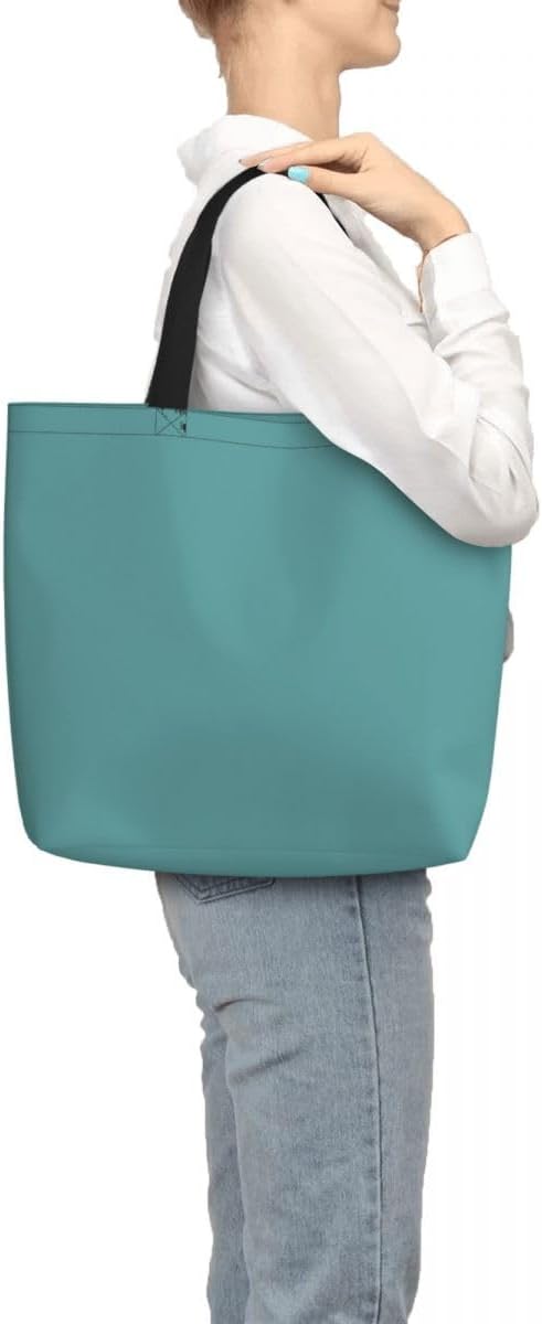 Custom Large Black Tote Bag With Pocket Extra Large Reusable Grocery Bags