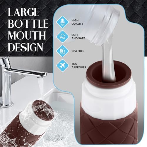 Silevoler Travel Bottles for Toiletries, TSA-Approved Travel Size Container - Image 6