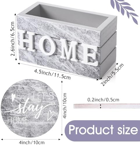 Queekay House Warming Gifts New Home Farmhouse Coasters Set of 6, Ash - Image 2