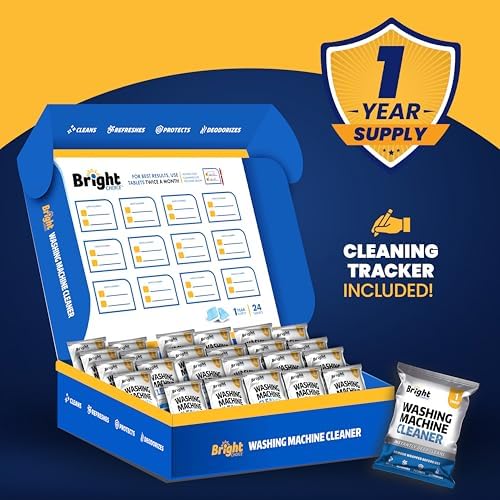 Washing Machine Cleaner Tablets 24 Pack - Deep Cleaning Tablets for Front & Top Load, Works With HE Washers, Removes Residue, Odor & Pet Hair - 12 Month Supply of Washer Cleaner Descalers, Septic Safe - Image 6