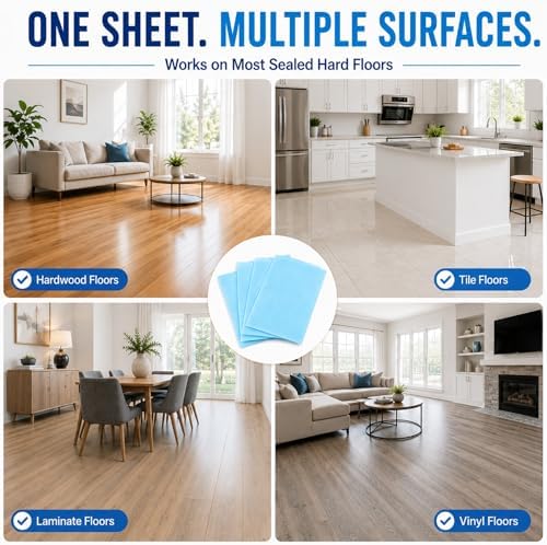 AZHAIBUQI Multi-Surface Floor Cleaner Tablets, Deep Cleaning Floor Cleaning Solution Tablets for Hardwood, Tile, Laminate & Vinyl Floors, Blue Jasmine Scent, 30 Count - Image 4