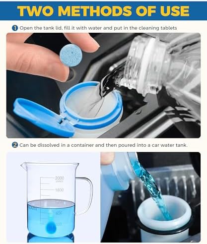 50PCS Windshield Washer Fluid,Windshield Washer Tablets,Car Accessories Windshield Washer Fluid Concentrate,Car Windshield Washer Fluid,Automotive Glass Cleaner,Use for Remove Windshield Stains - Image 5