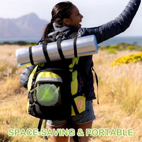 Suclain 4 Pcs Collapsible Bowls with Lids Silicone Camping Food Storage Container Expandable Folding Salad Lunch Box Travel Container for Hiking Camping - Image 6