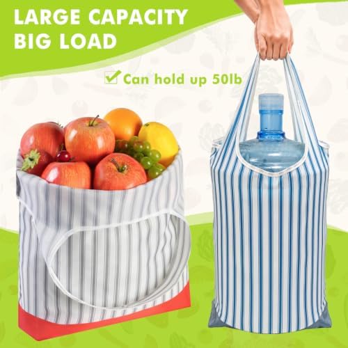 TOGETRUE Reusable Grocery Bags, Foldable Shopping Bag, Bulk Packable Tote - Image 3