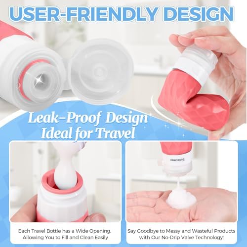 Silevoler 16Pack Travel Bottles for Toiletries, Bottles, Jars, and Covers - Image 4