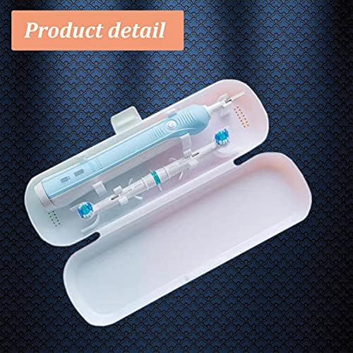 Hovesty 2 Pcs Electric Toothbrush Travel Case, Portable Travel Toothbrush Holder for Electric Toothbrush Set (White and Black) - Image 3