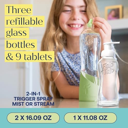 Fab Tab All Purpose, Bathroom, Hand Cleaner Tablets, 3 Bottles + 9 Refills - Image 5