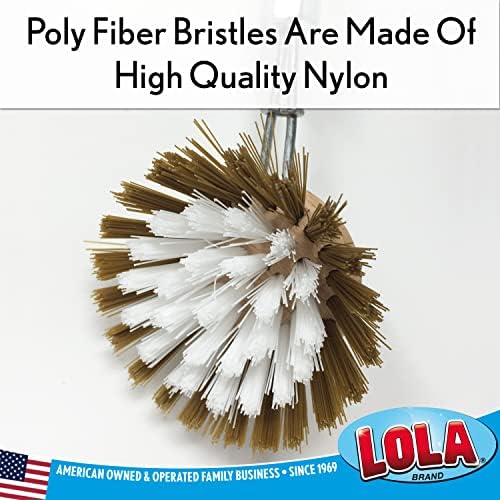 LOLA Replacement Head for The Original Dishwashing & Vegetable Brush, Birch Hardwood & Nylon Poly Bristles, Reusable & Washable - 1 Count - Image 4