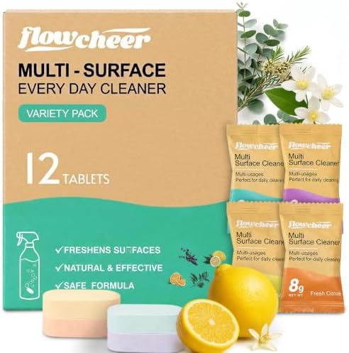 flowcheer All Purpose Multi Surface Cleaner Refills (Mixed12) by Flowcheer