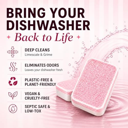 Dishwasher Cleaner And Deodorizer Tablets - 1 Year Supply Lemon Citrus Dishwasher Cleaning Tablets - Deep Cleaning Removes Limescale and Odors - Eco-friendly Dish Washer Machine Cleaner - Septic Safe - Image 6