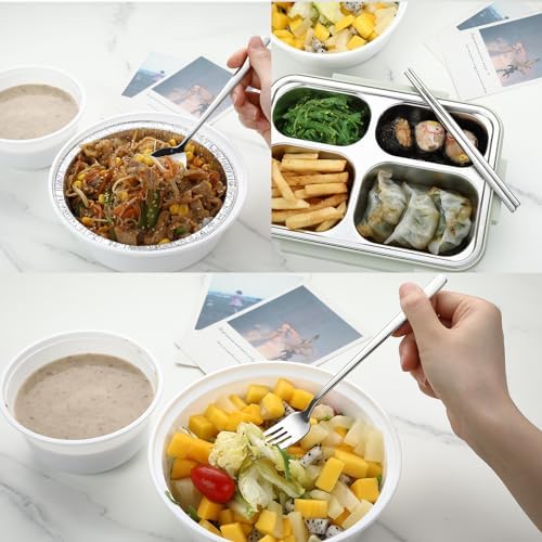 DEVICO Travel Utensils with Case, 4Pcs Korean Chopsticks Fork and Spoon Set - Image 5