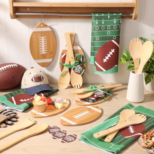 Geelin 31 Pcs Football Kitchen Gift Set, Cutting Board Towels - Image 4