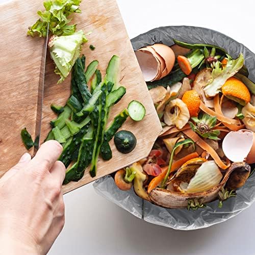 Compostable Trash Bags 4 Gallon, Small Compost Bags for Countertop Bin and Kitchen Food Scrap Waste, US BPI ASTM D6400 Certified, Extra Strong and Leakproof, Unscented, 100 Count - Image 6