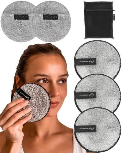 Ogato Reusable Makeup Remover Pads, Microfiber Cleansing Cloths, 5-Pack by OgatoUS