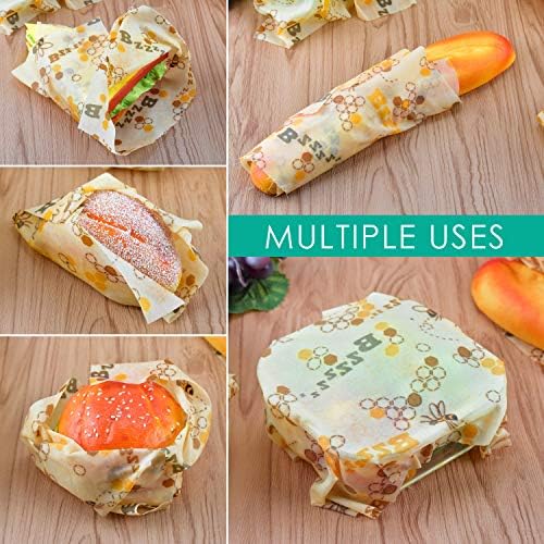 Reusable Beeswax Wraps 13 x 39 Inch Beeswax Wraps for Food Eco-Friendly Sustainable Food Storage Wraps for Sandwich, Cheese, Fruit, Bread, Snacks - Image 5