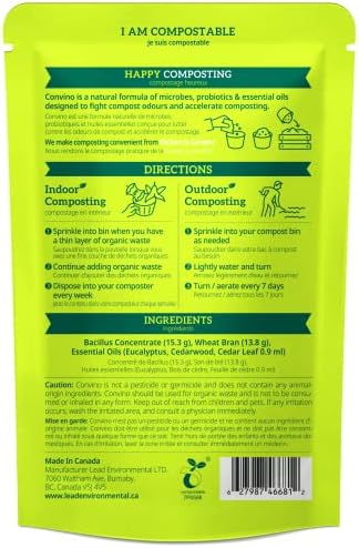 A Compost Starter/Accelerator Which Help to Reduce Kitchen Waste Odor and Convert Yard Waste to Fertile Humus for All Composting Systems. Comes in 1 Package That Contains 4 Packets Inside - Image 2