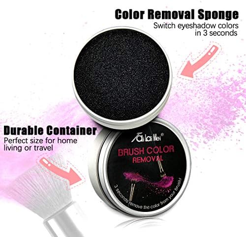 TailaiMei 4 Pack Color Removal Cleaner Sponge, Quickly & Easily Clean Makeup Brushes Without Water or Chemical Solutions Eliminating Drying Time - Switch Eyeshadow Colored Immediately - Image 5