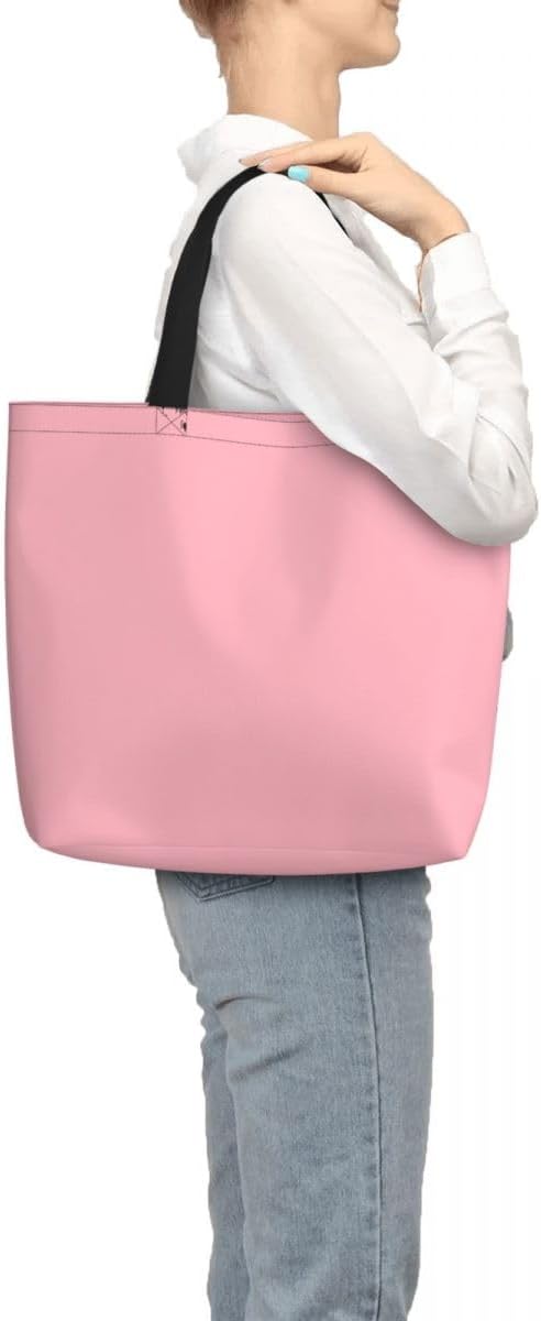 Custom Large Black Tote Bag With Pocket Extra Large Reusable Grocery Bags