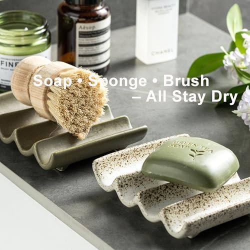 Soap Dish for Shower, Self Draining Bar Soap Holder for Shower - Image 7