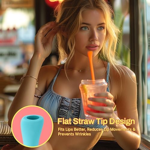 NiHome 6PCS Silicone Anti-Wrinkle Straws Fit for Stanley 40oz 30oz Tumblers - Image 5
