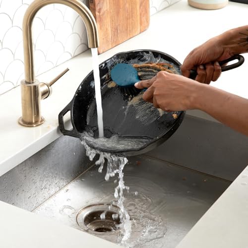 Full Circle Clean Ocean, Heavy Duty Dish Brush, Perfect for Cast Iron - Image 3
