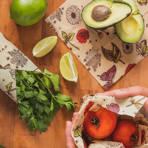Bee's Wrap Beeswax Food Wraps, 5 Pack Assorted - Meadow Magic - Image 6