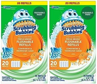 Scrubbing Bubbles Fresh Brush Flushable Cleaner Refills, 20 Count, (2-Pack) by ScrubbingBubbles