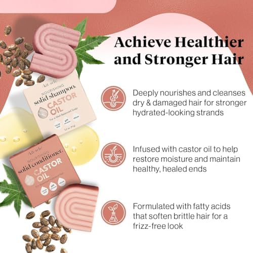 Kitsch Castor Oil Shampoo and Conditioner Set for Hair Growth - Image 2