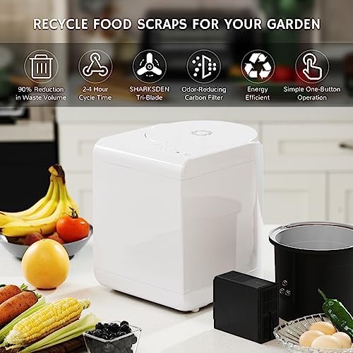 Airthereal R500 Electric Kitchen Composter, 2.5L, Pearl White - Image 4