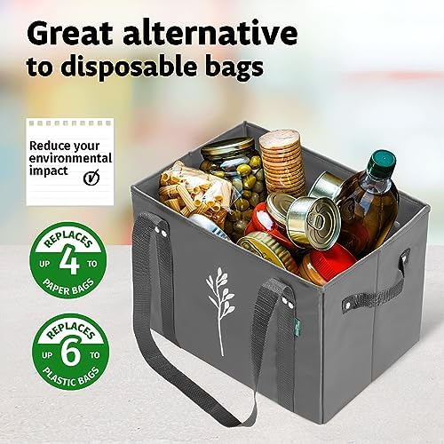 Green Bulldog Reusable Grocery Bags, Tote Bag For Shopping, Multi, 3 Pack - Image 4