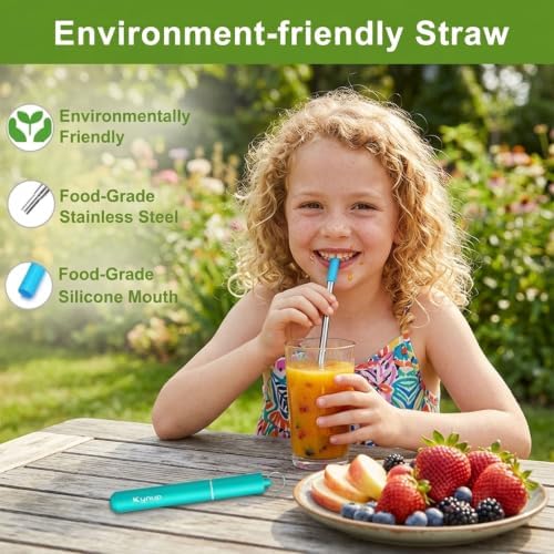 Kynup Reusable Collapsible Metal Straws, Cruise Ship Essentials (3Packs) - Image 4